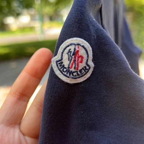 Moncler Navy Blue Sweatsuit Set Size 9/12 m